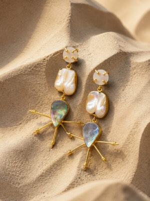 Sahara Aurora Baroque Drop Earrings