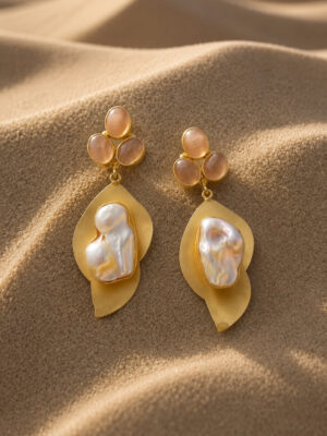 Desert Bloom Baroque Drop Earrings